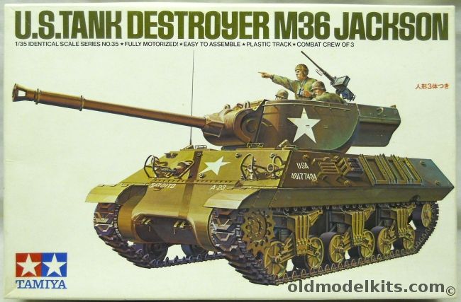 Tamiya 1/35 M36 Jackson Tank Destroyer Motorized, MT135 plastic model kit