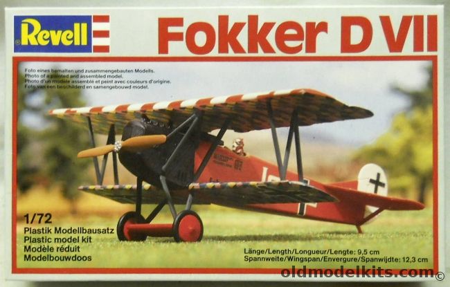 Revell 1/72 TWO Fokker DVII - Oberleutnant Ernst Udet - (D-VII), 4156 plastic model kit