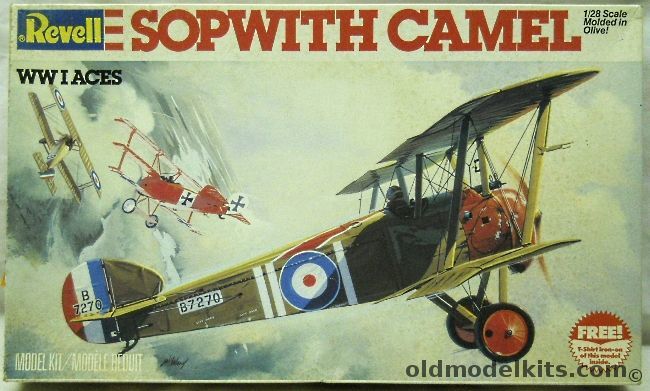 Revell 1/28 Sopwith Camel With Iron On Patch, 4419 plastic model kit